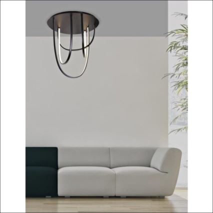 Zambelis 1951 - LED Ściemnialny żyrandol natynkowy LED/80W/230V czarne