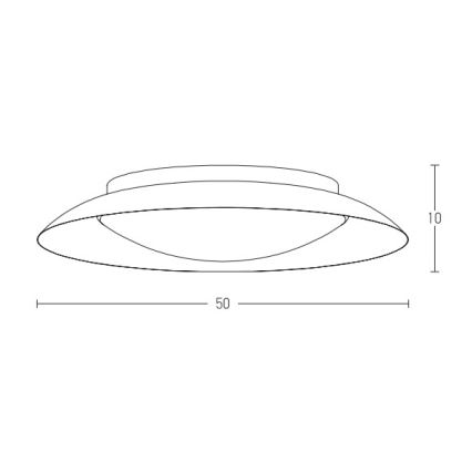 Zambelis 1959 - LED Plafon LED/28W/230V śr. 50 cm miedź