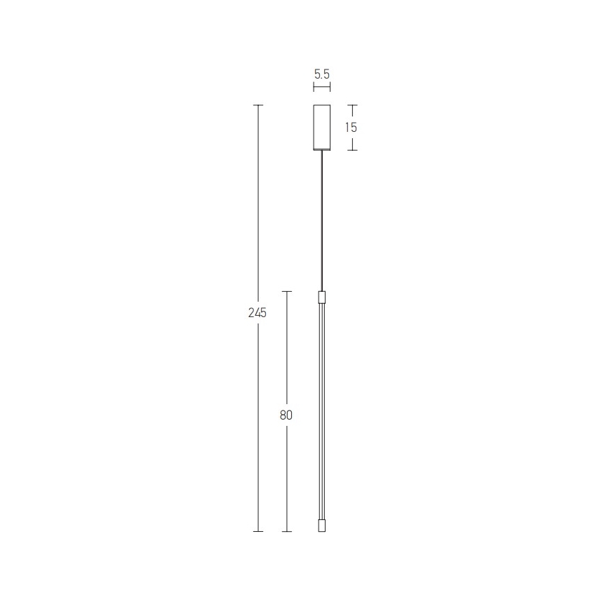 Zambelis 20121 - LED Żyrandol na lince LED/12W/230V czarne