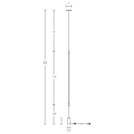 Zambelis 20184 - LED Lampa podłogowa LED/22W/230V