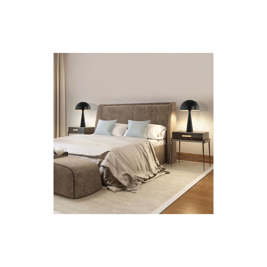 Zambelis 20210 - Lampa stołowa 1xE27/25W/230V czarne