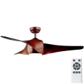 Zambelis 20256 - Wentylator sufitowy LED LED/15W/230V 3000/4000/6000 wiśnia + pilot zdalnego sterowania