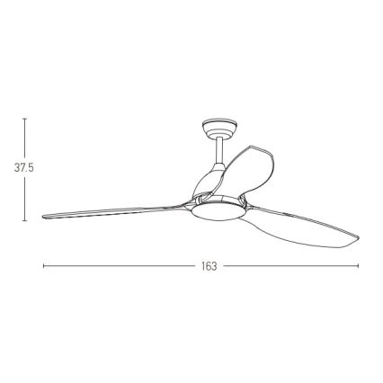 Zambelis 20258 - Wentylator sufitowy + pilot zdalnego sterowania