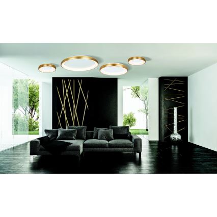 Zambelis 2042 - LED Plafon ściemnialny LED/30W/230V śr. 40 cm złoty