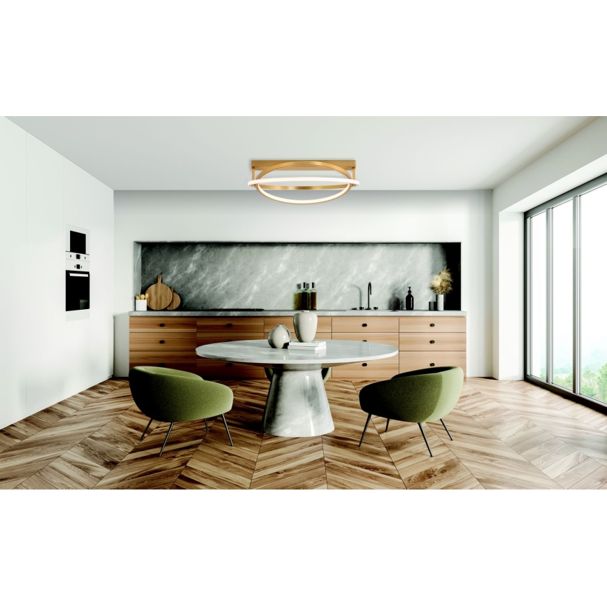Zambelis 22018 - LED Ściemnialny żyrandol natynkowy LED/56W/230V śr. 60 cm złoty