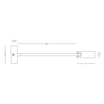 Zambelis 22049 - LED Kinkiet LED/3W/230V CRI90 czarne