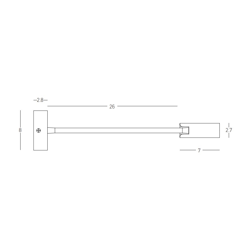 Zambelis 22049 - LED Kinkiet LED/3W/230V CRI90 czarne