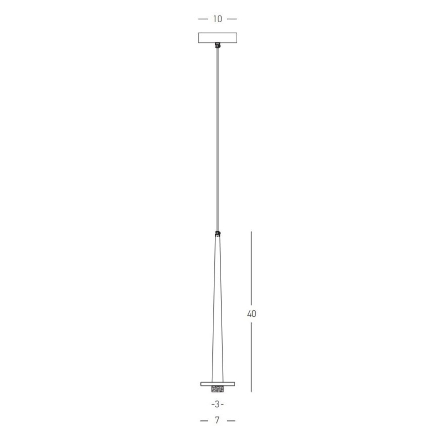 Zambelis 22111 - LED Żyrandol na lince LED/3W/230V CRI90 złoty
