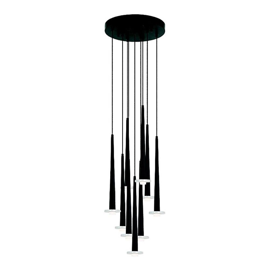 Zambelis 22113 - Regulowany żyrandol LED na linkach 9xLED/3W/230V CRI90 czarny