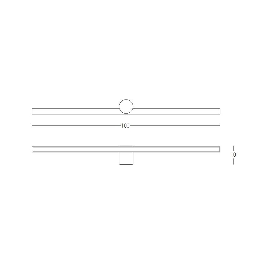 Zambelis 22126 - Oświetlenie LED do łazienkowego lustra LED/21W/230V 100 cm IP54