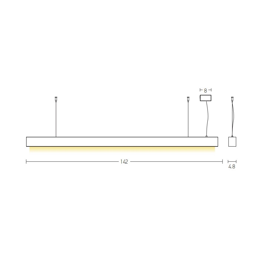 Zambelis 22210 - LED Żyrandol na lince LED/45W/230V