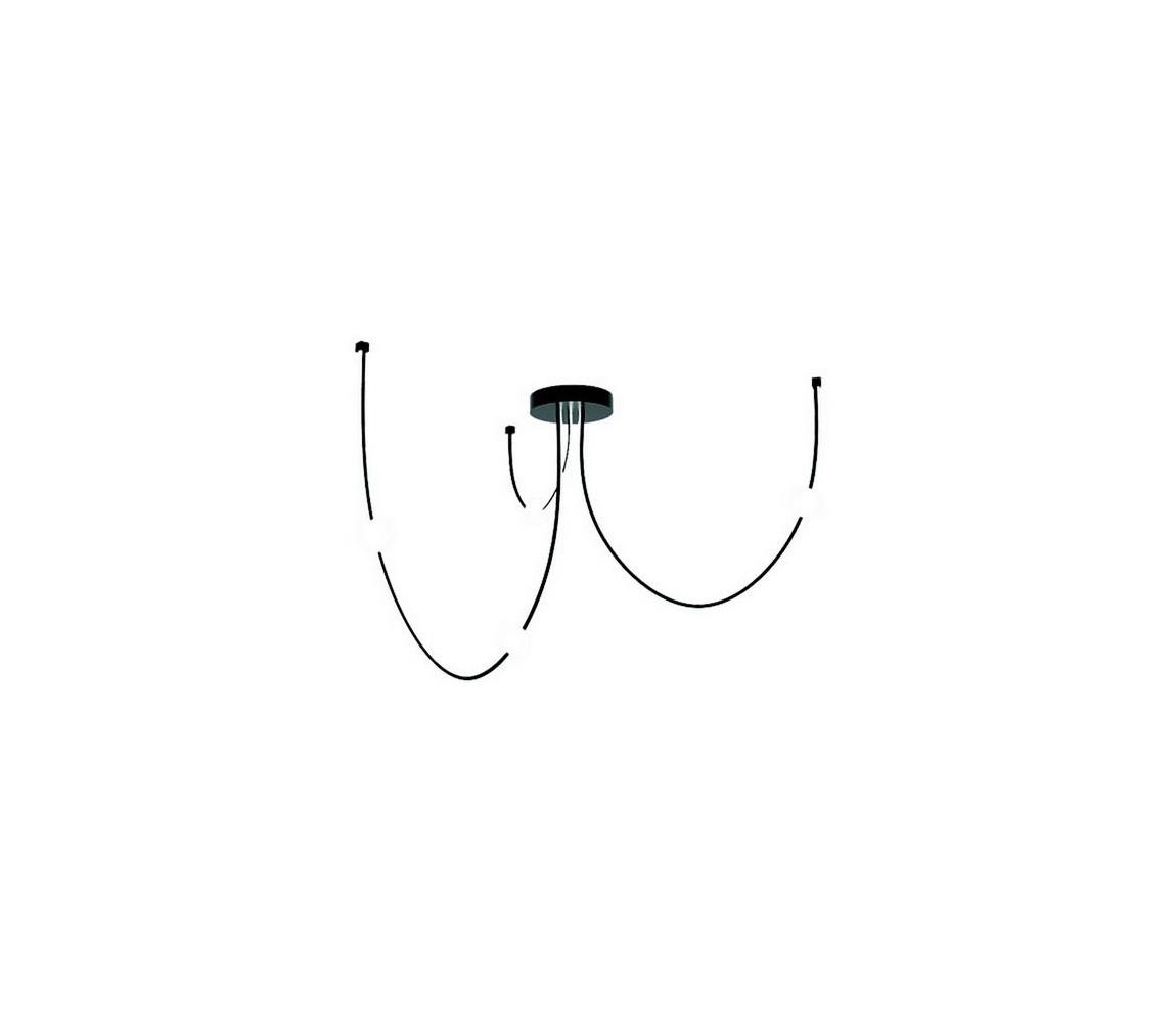 Zam 22247 - LED Żyrandol ściemnialny na lince LED/42W/230V czarne