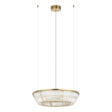 Zambelis 23046 - LED Ściemnialna kryształ żyrandol na lince LED/38W/230V CRI 90 3000K śr. 60 cm mosiądz