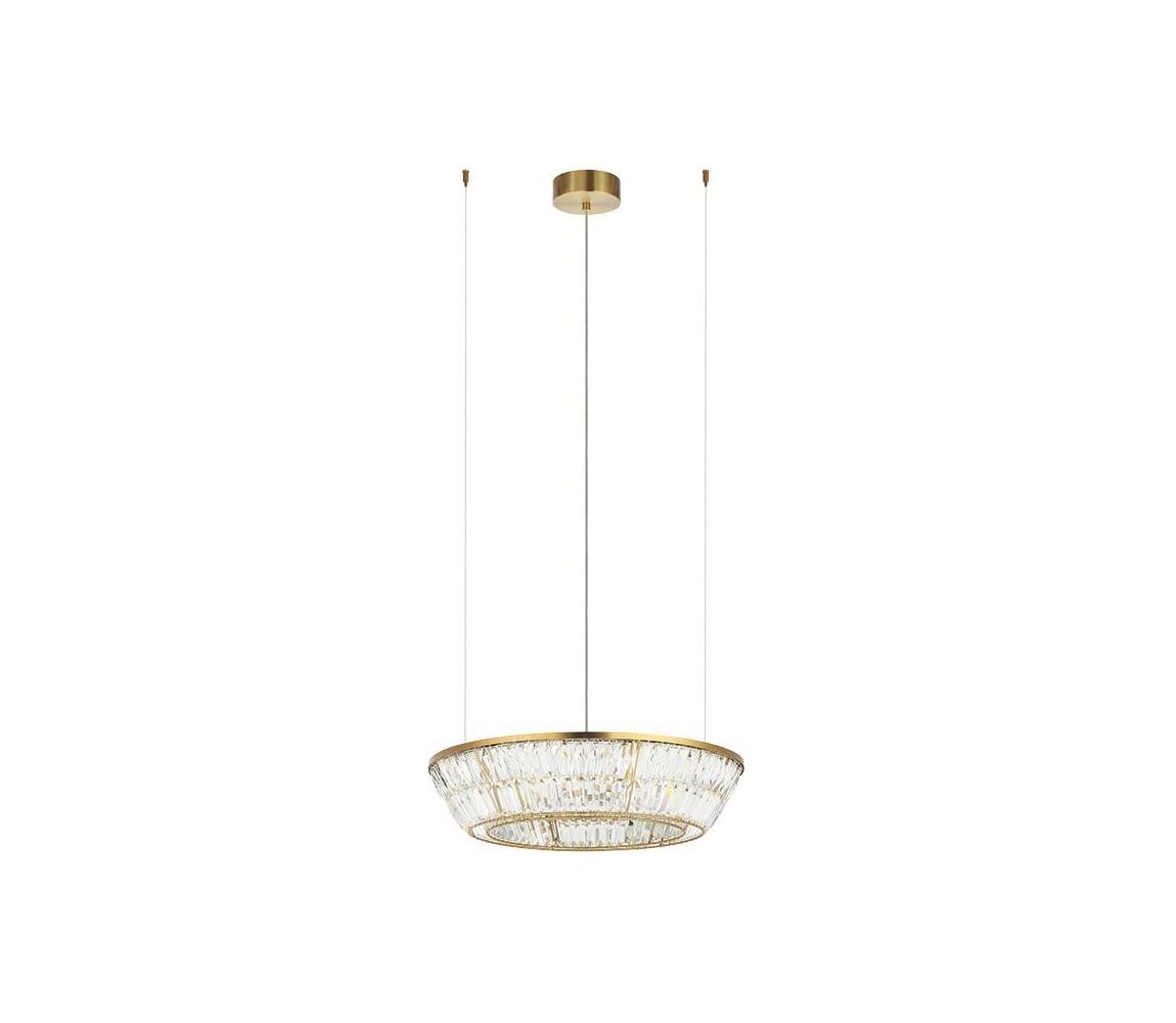 Zam 23046 - LED Żyrandol kryształowy na lince LED/38W/230V 3000K mosiądz