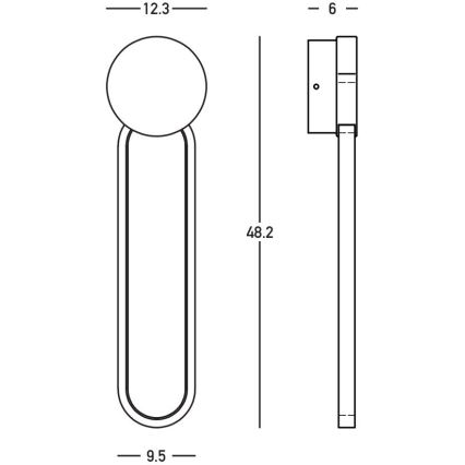 Zambelis 23102 - LED Kinkiet ściemnialny LED/13W/230V 3000K złoty