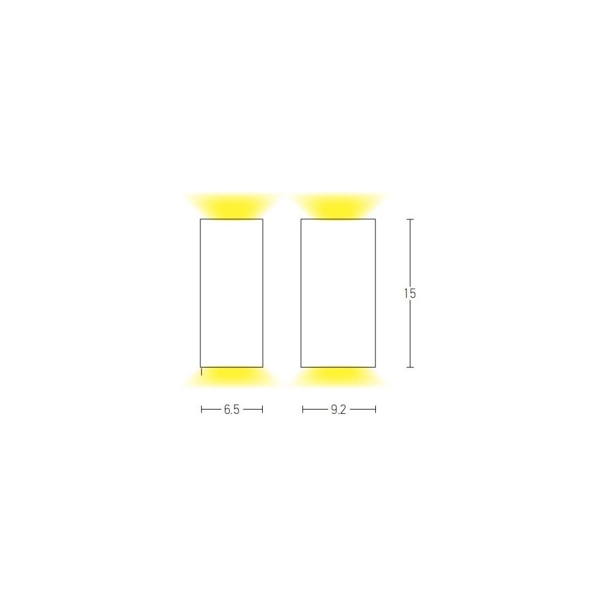 Zambelis E124 - Kinkiet zewnętrzny 2xGU10/15W/230V IP54 antracyt
