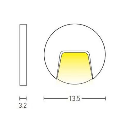 Zambelis E183 - LED Oświetlenie schodowe zewnętrzne LED/3W/230V IP54 antracyt