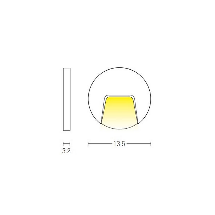 Zambelis E183 - LED Oświetlenie schodowe zewnętrzne LED/3W/230V IP54 antracyt