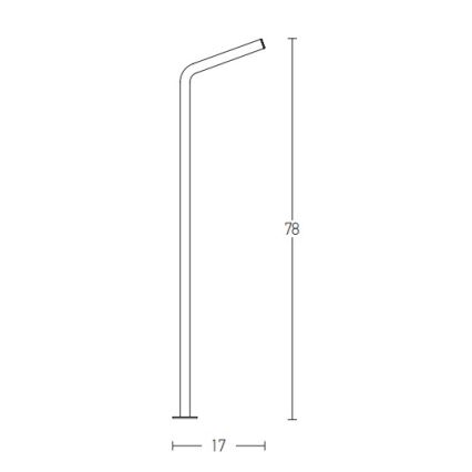 Zambelis E206 - LED Lampa zewnętrzna LED/10W/230V IP54 antracyt