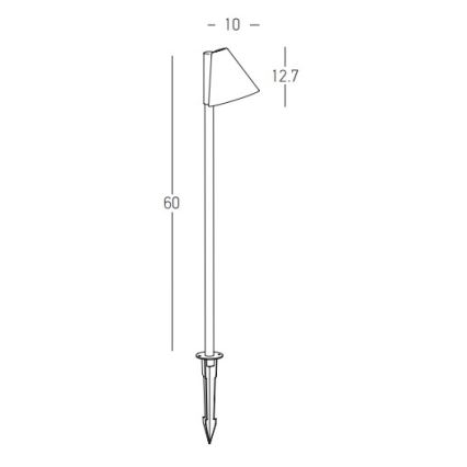 Zambelis E281 - Lampa zewnętrzna 1xGU10/20W/230V IP65 antracyt