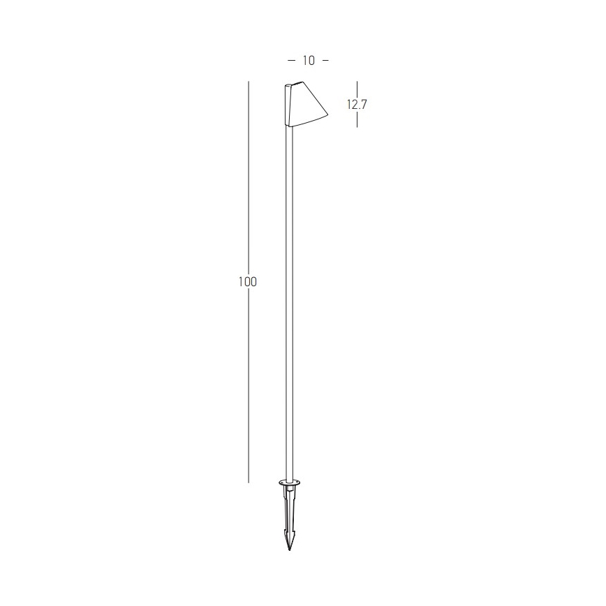 Zambelis E282 - Lampa zewnętrzna 1xGU10/20W/230V IP65 antracyt
