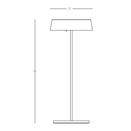 Zambelis E289 - LED Lampa zewnętrzna ściemnialna LED/2,2W/5V IP54 czarne