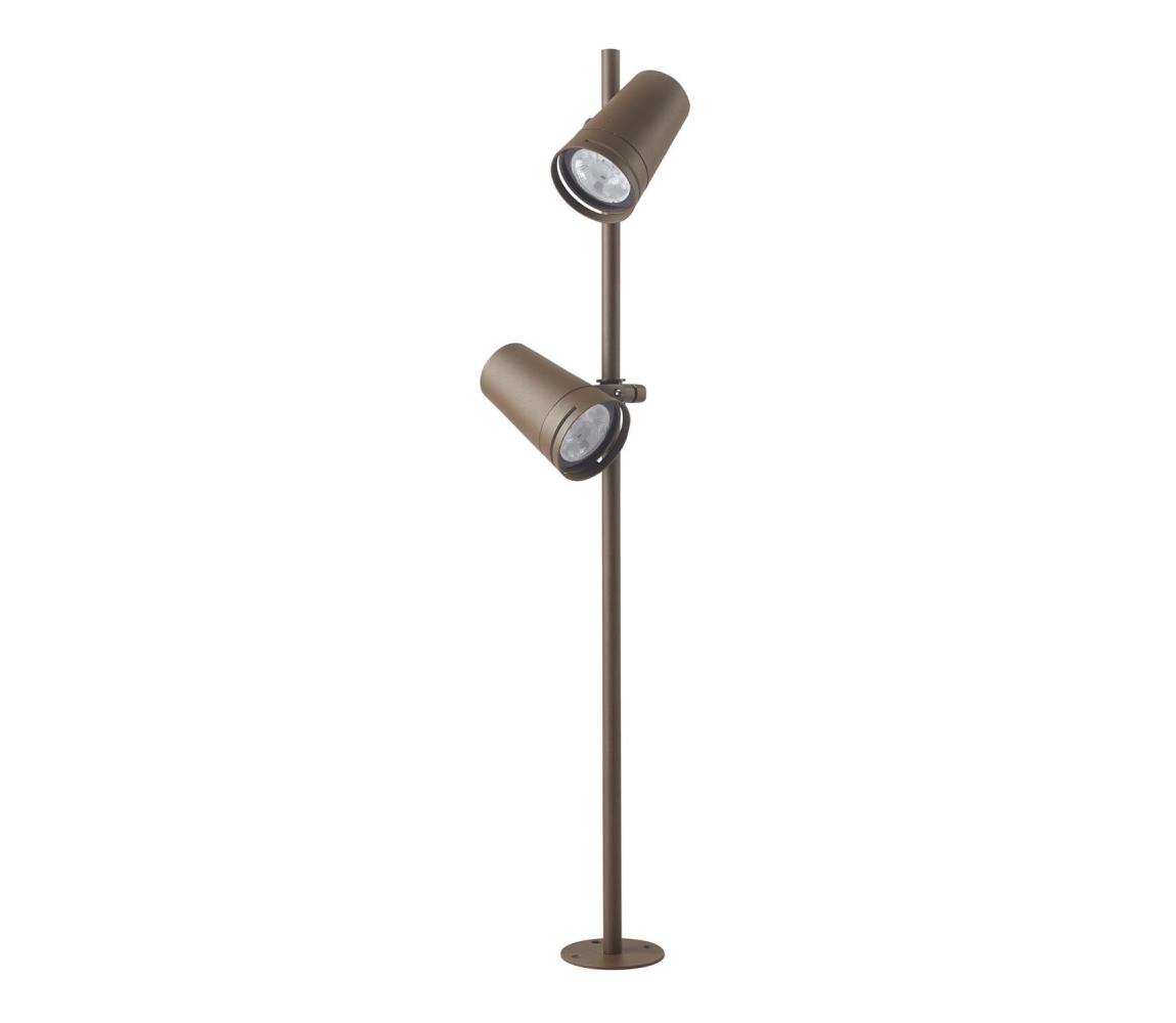 Zam E299 - LED Lampa zewnętrzna 2xLED/6W/230V IP54 CRI93 brązowe