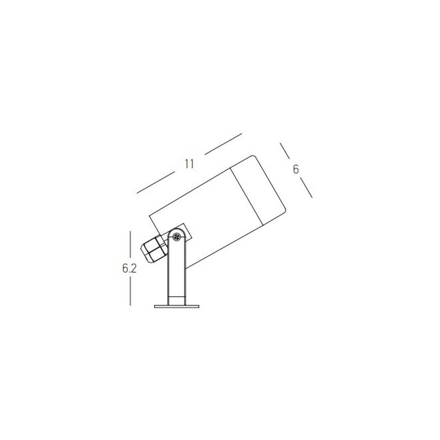 Zambelis E311 - Lampa zewnętrzna 1xGU10/7W/230V IP54