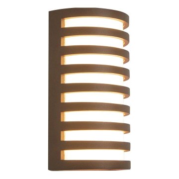 Zambelis E341 - LED Kinkiet zewnętrzny LED/10W/230V 3000K IP65 brązowy