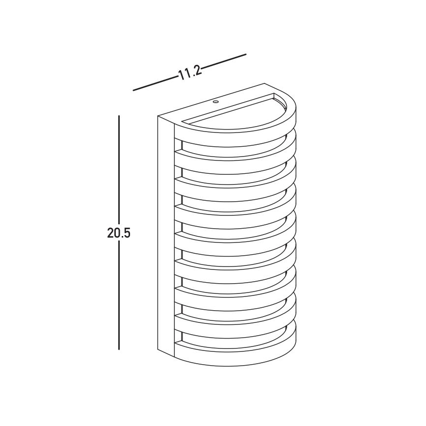 Zambelis E341 - LED Kinkiet zewnętrzny LED/10W/230V 3000K IP65 brązowy