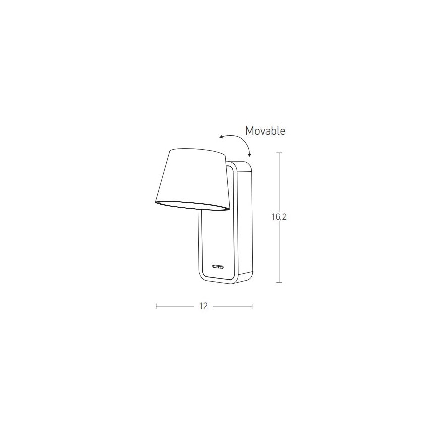 Zambelis H61 - LED Kinkiet LED/7W/230V brązowe