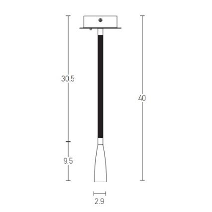 Zambelis H63 - LED Lampka ścienna LED/3W/230V mosiądz