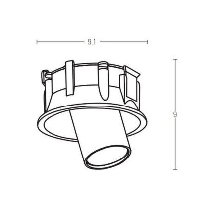 Zambelis Z11107-W - LED Oprawa wpuszczana LED/7W/230V CRI90 białe