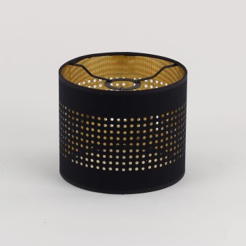 Zamienny klosz do żyrandola BOGART E27, śr. 20 cm, czarny/złoty