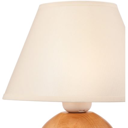 Abażur zamienny do lampy stołowej JUTA E27 śr. 19 cm kremowy