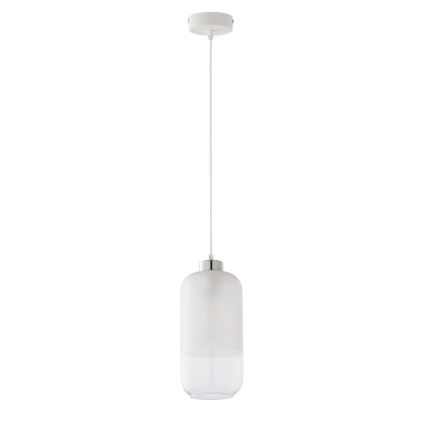 Zamienny szklany klosz do żyrandola MARCO E27, Ø 14 cm, przezroczysty/biały
