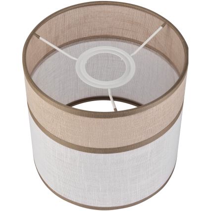 Klosz zamienny do żyrandoli, lamp stołowych oraz kinkietów ANDREA E27 śr. 16 cm beżowy/szary