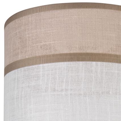 Klosz zamienny do żyrandoli, lamp stołowych oraz kinkietów ANDREA E27 śr. 16 cm beżowy/szary