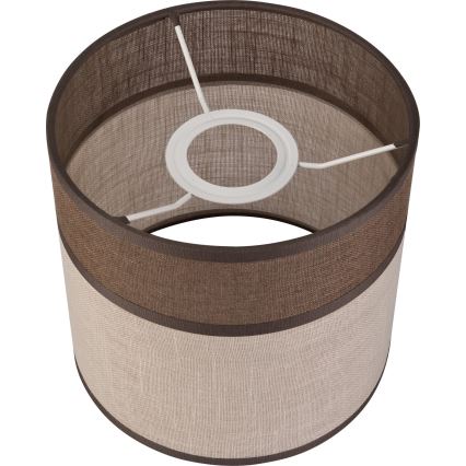 Klosz zamienny do żyrandoli, lamp podłogowych oraz kinkietów ANDREA E27 śr. 16 cm brązowy/beżowy