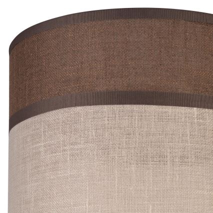 Klosz zamienny do żyrandoli, lamp podłogowych oraz kinkietów ANDREA E27 śr. 16 cm brązowy/beżowy