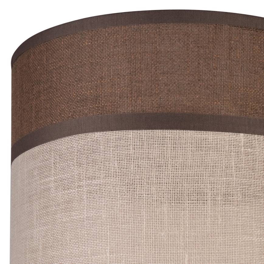 Klosz zamienny do żyrandoli, lamp podłogowych oraz kinkietów ANDREA E27 śr. 16 cm brązowy/beżowy
