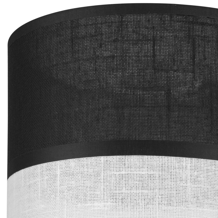 Klosz zamienny do żyrandoli, kinkietów oraz lamp stołowych ANDREA E27 śr. 16 cm czarny/biały