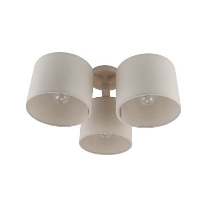 Zapasowy klosz do lampy sufitowej WALEC E27, średnica 20 cm, beżowy