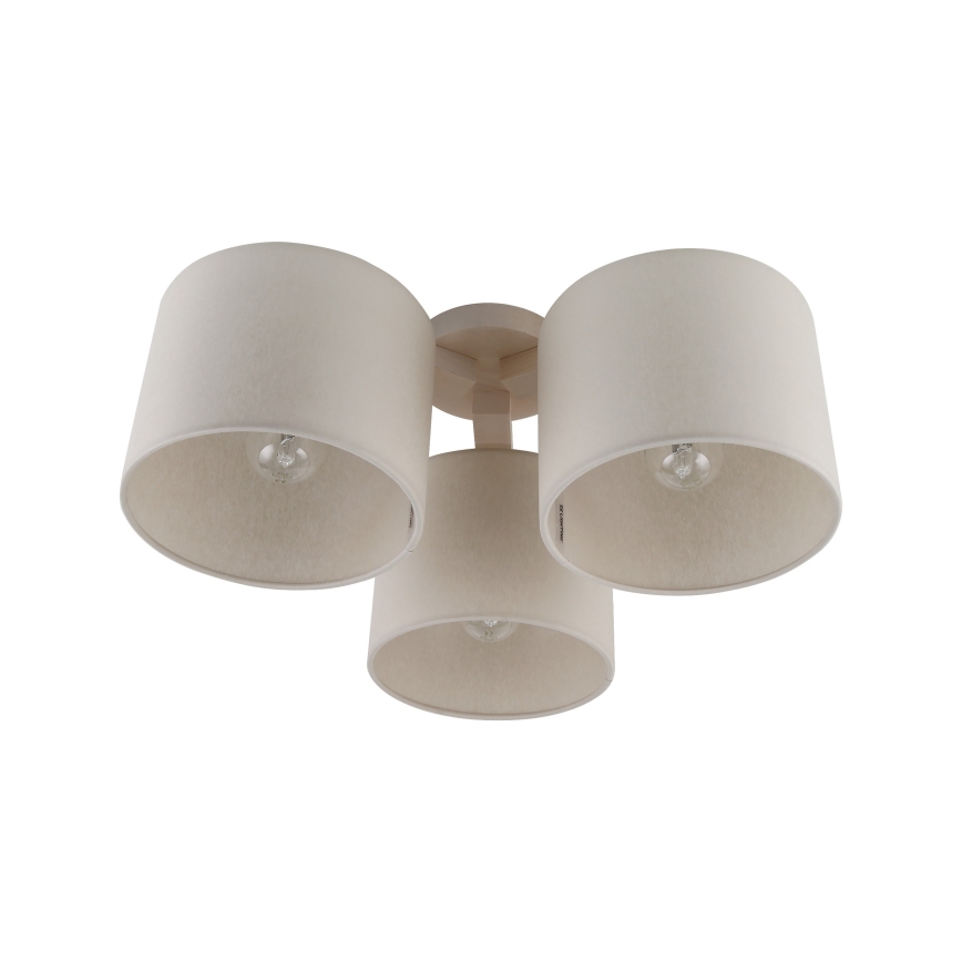 Zapasowy klosz do lampy sufitowej WALEC E27, średnica 20 cm, beżowy