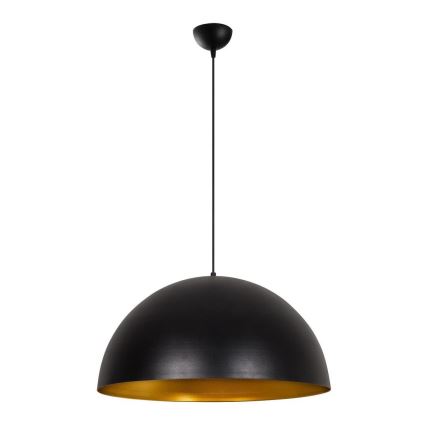 Zapasowy klosz do lampy wiszącej na przewodzie SIVANI o średnicy 60 cm, czarny/miedziany