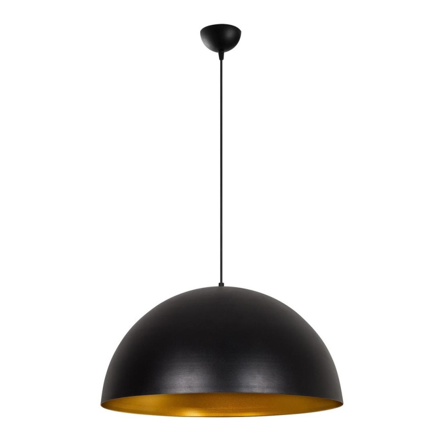Zapasowy klosz do lampy wiszącej na przewodzie SIVANI o średnicy 60 cm, czarny/miedziany