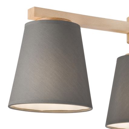 Klosz zamienny do żyrandoli i kinkietów ELLIE E27 śr. 15 cm szary