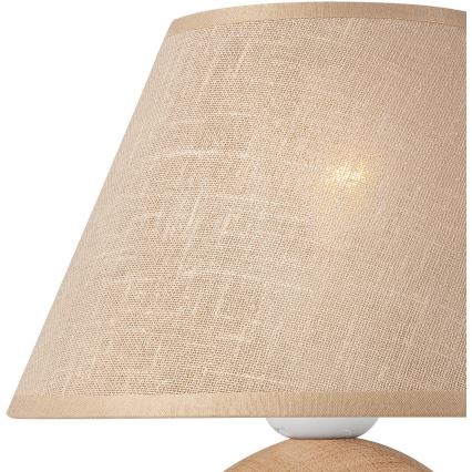 Klosz zamienny do lamp stołowych JUTA E27 śr. 19 cm beżowy