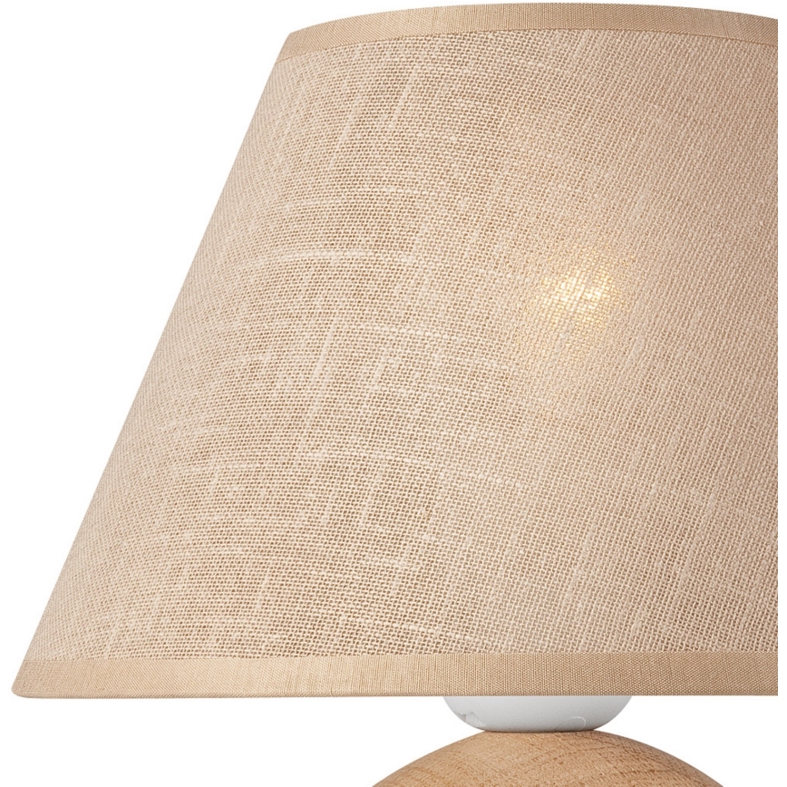 Klosz zamienny do lamp stołowych JUTA E27 śr. 19 cm beżowy
