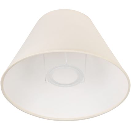 Klosz zamienny do lamp stołowych JUTA E27 śr. 19 cm kremowy